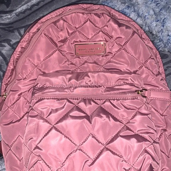 Marc Jacobs pink puffer backpack Marc Jacobs Medium Candy Pink Monogram Quilted Puffy Nylon  main image 2